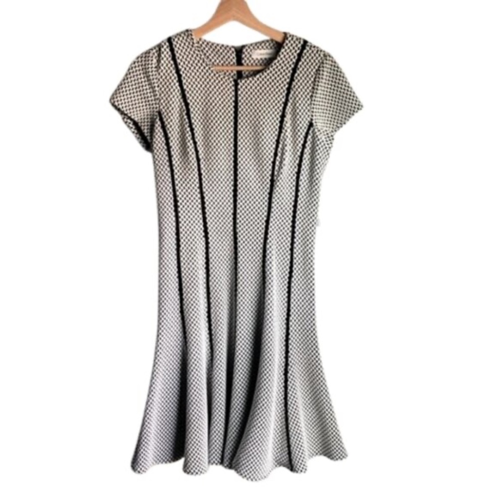 Calvin Klein Tweed Structured Dress 6